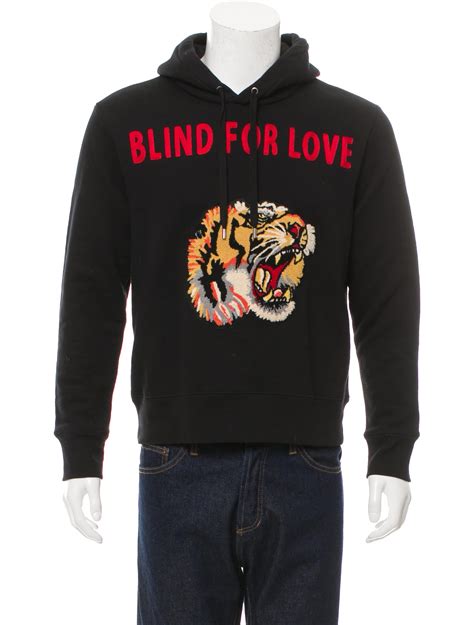 blind for love tiger hoodie